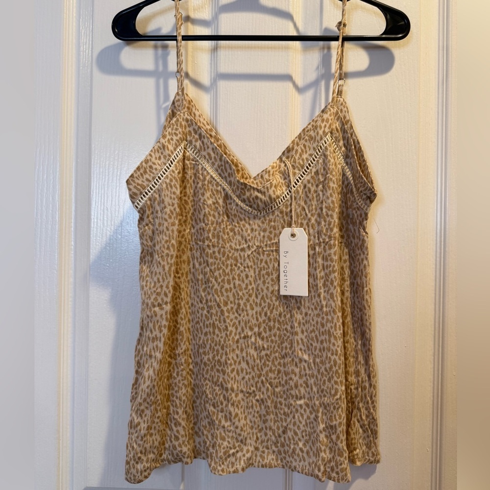 NWT By Together Animal Print Tank Top Blouse Women’s Size S